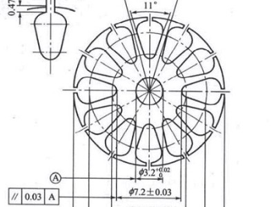 云浮五金沖壓件加工廠的沖壓模具轉(zhuǎn)子設(shè)計(jì)參數(shù)圖